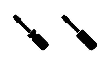 Tornavida simgesi logosu tasarımı. araç işareti ve sembol