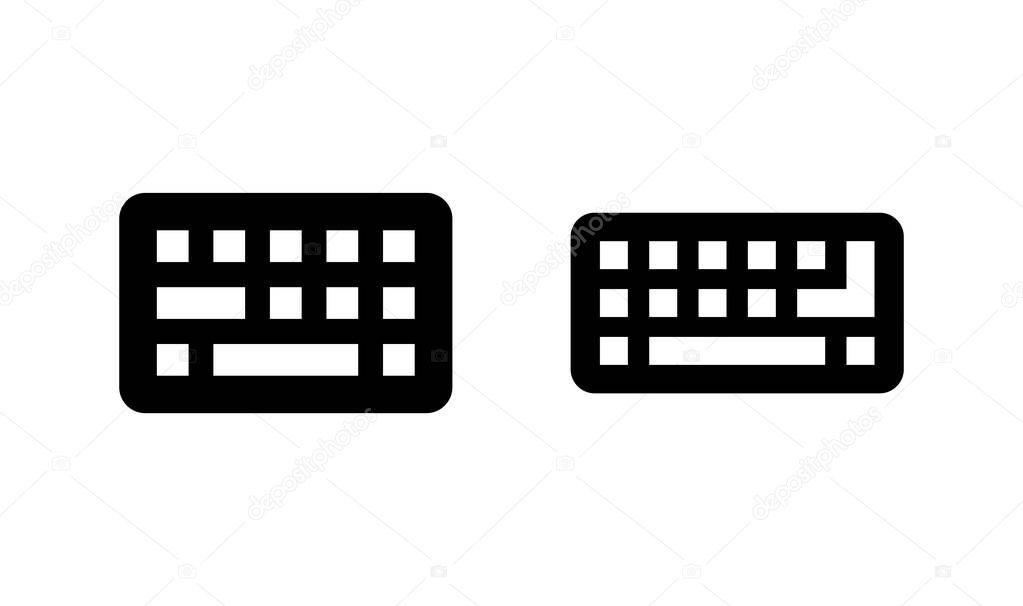 Keyboard icon logo design. keyboard sign and symbol