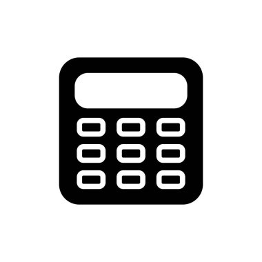 Uygulamalar ve web siteleri için hesap simgesi sembolü. Hesap makinesi işareti ve simgesi.