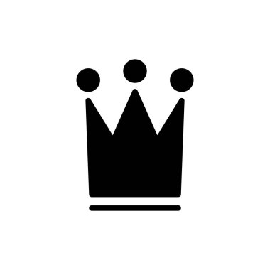 Uygulamalar ve web siteleri için taç simgesi. taç işareti ve sembol