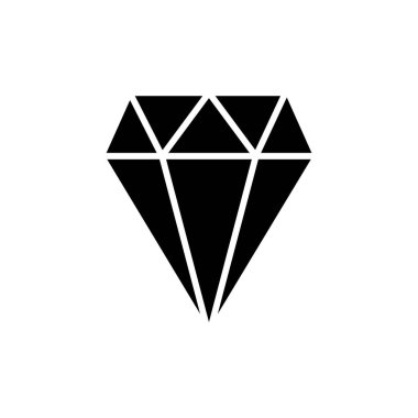 Uygulamalar ve web siteleri için elmas simge sembolü. Elmas taşları işareti ve sembolü