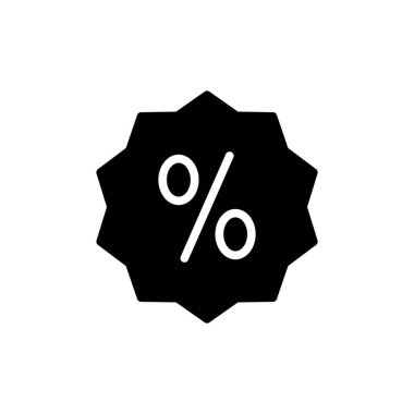 Uygulamalar ve web siteleri için indirim simgesi. İndirim etiketi ve sembolü