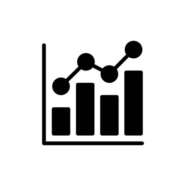 Uygulamalar ve web siteleri için grafik simgesi büyütülüyor. Çizelge ve sembol. diyagram simgesi