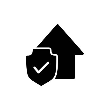 uygulamalar ve web siteleri için ev sigortası simgesi. ev koruma işareti ve sembol