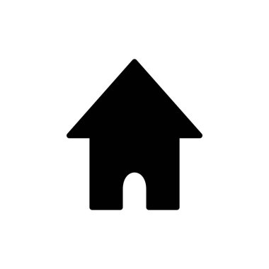 Uygulamalar ve web siteleri için ev simgesi. Ev işareti ve sembol