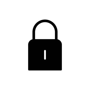 Uygulamalar ve web siteleri için simge kilitle. Asma kilit işareti ve sembol. Şifreleme simgesi. Güvenlik sembolü