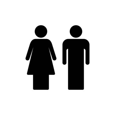 Uygulamalar ve web siteleri ikon vektörü için insan ve sembol. Erkek ve dişi işareti ve sembol. Kızlar ve oğlanlar
