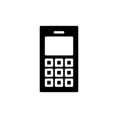 Uygulamalar ve web siteleri için telefon simgesi. Çağrı kodu ve sembol. telefon sembolü