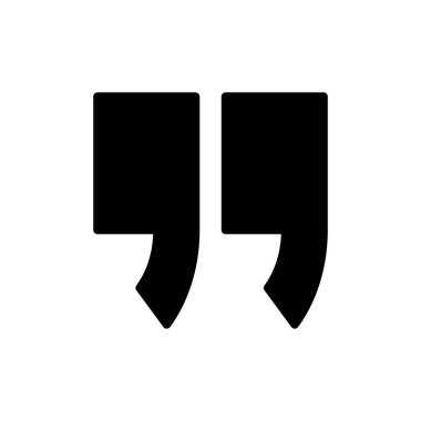 Uygulamalar ve web siteleri için simge sembolü. Tırnak işareti ve sembol