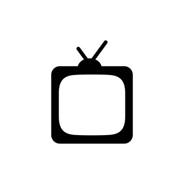 Uygulamalar ve web siteleri için TV simgesi. televizyon işareti ve sembol