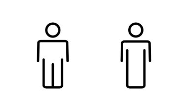 Erkek simgesi logosu tasarımı. Erkek işareti ve sembol. insan sembolü