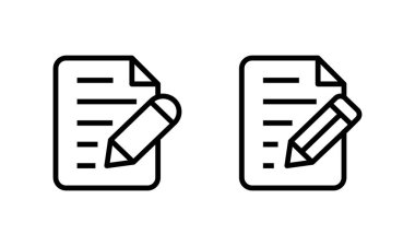 Not simgesi logo tasarımı. not defteri işareti ve sembol