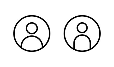 Kullanıcı simgesi logosu tasarımı. İmza ve sembol. insanlar simgesi. 