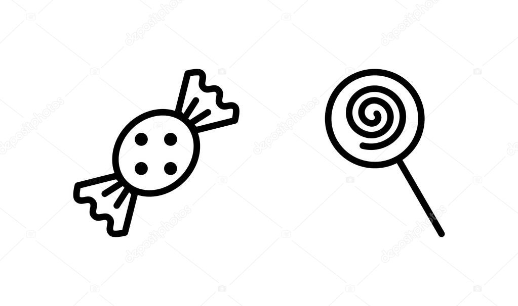 Candy icon logo design. candy sign and symbol.