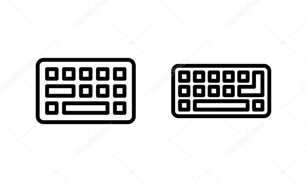 Keyboard icon logo design. keyboard sign and symbol