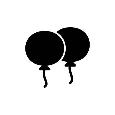 Uygulamalar ve web siteleri için balon simgesi. Parti balonu işareti ve sembolü