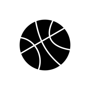 Uygulamalar ve web siteleri için basketbol simgesi. Basketbol tabelası ve sembol