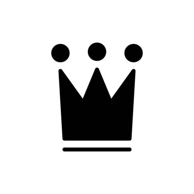 Uygulamalar ve web siteleri için taç simgesi. taç işareti ve sembol