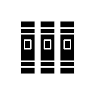 Uygulamalar ve web siteleri için kütüphane simgesi. eğitim işareti ve sembol