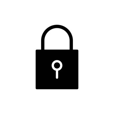 Uygulamalar ve web siteleri için simge kilitle. Asma kilit işareti ve sembol. Şifreleme simgesi. Güvenlik sembolü