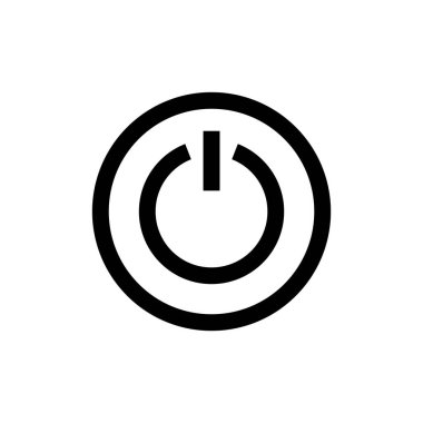 Uygulamalar ve web siteleri için güç simgesi. Güç Anahtarı işareti ve sembolü. Elektrik gücü.