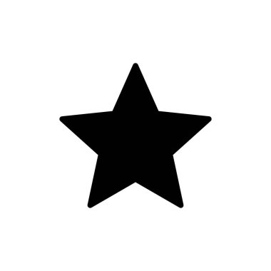 Uygulamalar ve web siteleri için yıldız simgesi. Reyting işareti ve sembol. favori yıldız simgesi