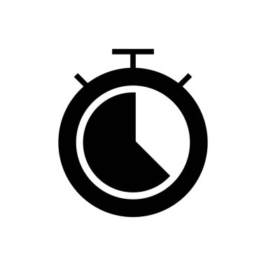 Uygulamalar ve web siteleri için Stopwatch simgesi. Zamanlayıcı işareti ve sembol. Geri sayım simgesi. Zaman Dönemi