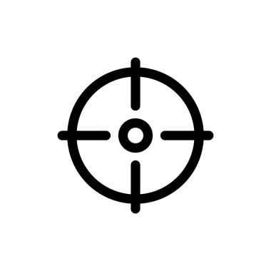 Uygulamalar ve web siteleri için hedef simgesi. hedef simge vektörü. hedef pazarlama işareti ve sembol