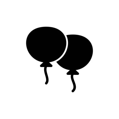 Uygulamalar ve web siteleri için balon simgesi. Parti balonu işareti ve sembolü