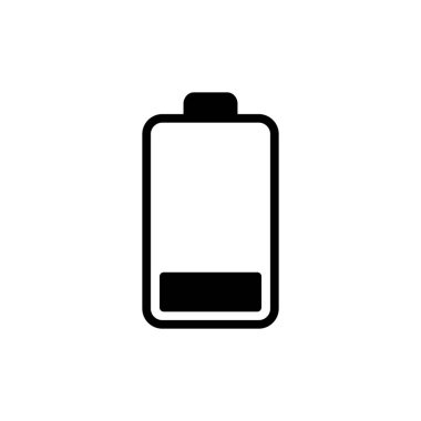 Uygulamalar ve web siteleri için pil simgesi. Şarj işareti. pil şarj seviyesi