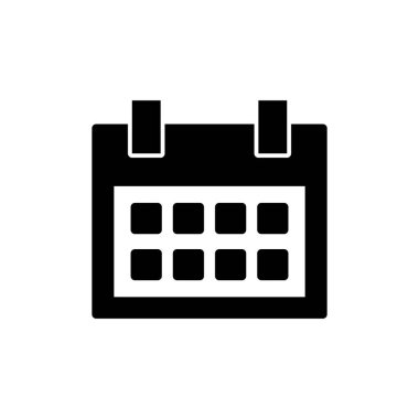 Uygulamalar ve web siteleri için takvim simgesi. Takvim işareti ve sembol. Simge simgesini ayarla