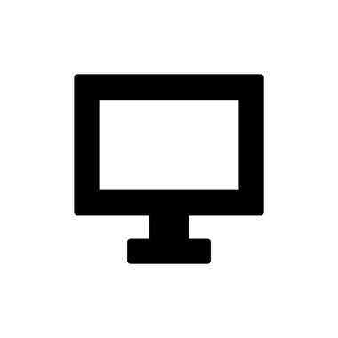 Uygulamalar ve web siteleri için bilgisayar simgesi. bilgisayar izleme işareti ve simgesi