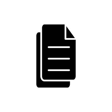 Uygulamalar ve web siteleri için belge simgesi. Belgeyi düzenle. Kağıt ve sembol. Dosya Simgesi