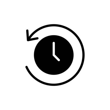 Uygulamalar ve web siteleri için tarih simgesi. Son olay geçmişi işareti ve simgesi