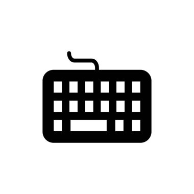 Uygulamalar ve web siteleri için klavye simgesi. Klavye işareti ve simgesi