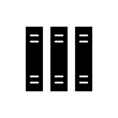 Uygulamalar ve web siteleri için kütüphane simgesi. eğitim işareti ve sembol