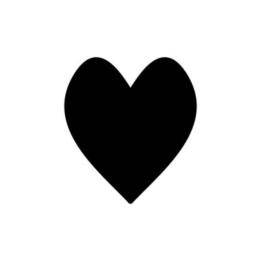 Uygulamalar ve web siteleri için aşk simgesi. Kalp işareti ve sembol. Simge vektörü gibi.