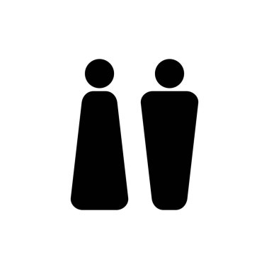 Uygulamalar ve web siteleri ikon vektörü için insan ve sembol. Erkek ve dişi işareti ve sembol. Kızlar ve oğlanlar