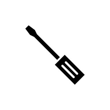 Uygulamalar ve web siteleri için tornavida simgesi. araç işareti ve sembol