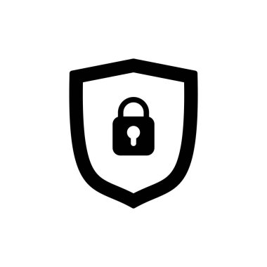 Uygulamalar ve web siteleri için güvenlik simgesi. Koruma ikonu. Özel hayat. vpn