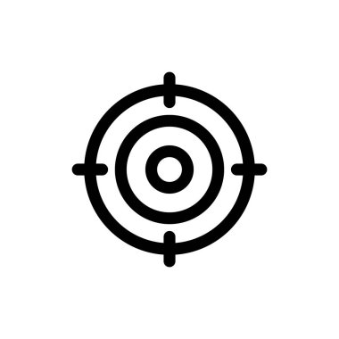 Uygulamalar ve web siteleri için hedef simgesi. hedef simge vektörü. hedef pazarlama işareti ve sembol