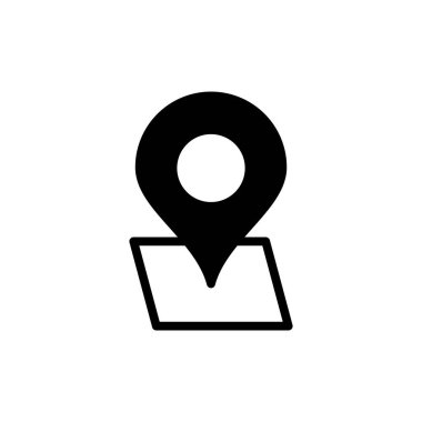 Uygulamalar ve web siteleri için adres simgesi. Ev işareti ve sembol. nokta