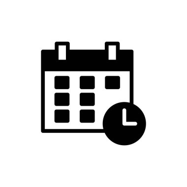 Uygulamalar ve web siteleri için takvim simgesi. Takvim işareti ve sembol. Simge simgesini ayarla