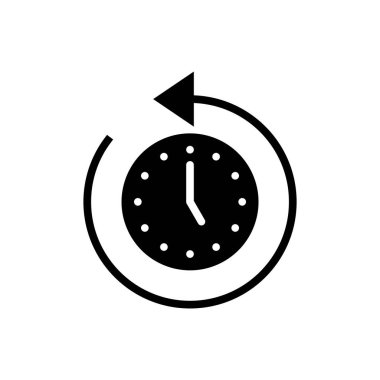 Uygulamalar ve web siteleri için tarih simgesi. Son olay geçmişi işareti ve simgesi