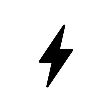 Uygulamalar ve web siteleri için ışık simgesi. Elektrik işareti ve sembol. Güç simgesi. enerji işareti