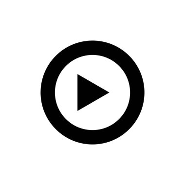 Uygulamalar ve web siteleri için simge sembolünü oynat. Düğme işareti ve sembolü çal