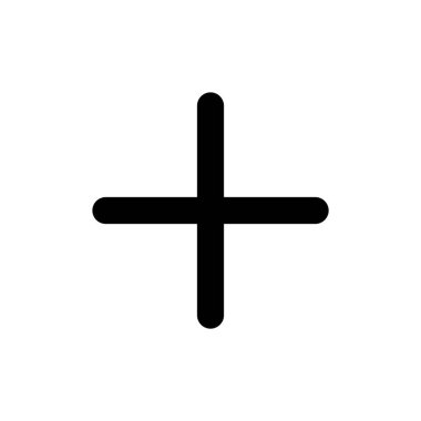 Uygulamalar ve web siteleri için simge sembolü. Artı işareti ve sembol ekle