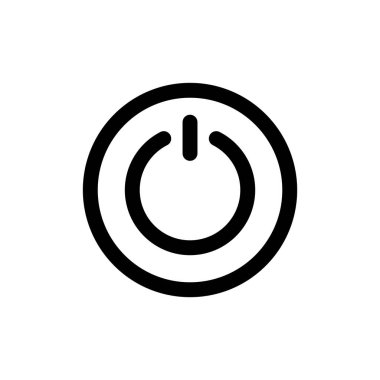 Uygulamalar ve web siteleri için güç simgesi. Güç Anahtarı işareti ve sembolü. Elektrik gücü.