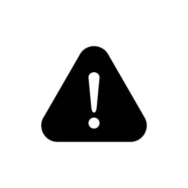 Uygulamalar ve web siteleri için tehlike simgesi. Dikkat işareti ve sembol. Dikkat işareti. ünlem