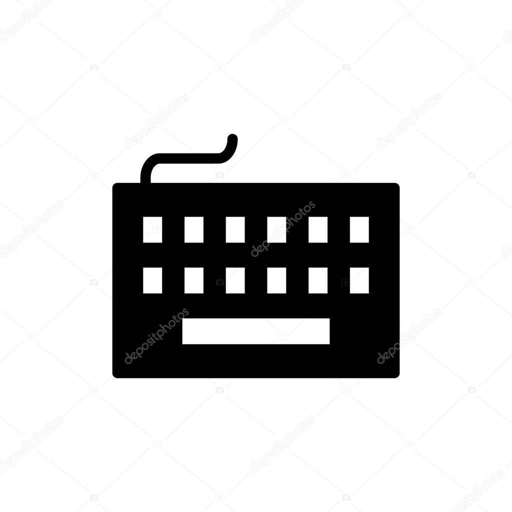 Keyboard icon symbol for apps and websites. keyboard sign and symbol